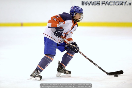 2015-02-07 Hockey Milano Rossoblu U14-Aosta 0738 Alessia Labruna